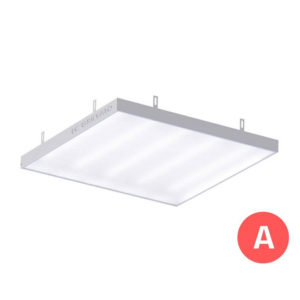 Потолочный светодиодный светильник с БАП (3 часа) LC 41-GRILYATO OP A3 41Вт 5000К/4000К